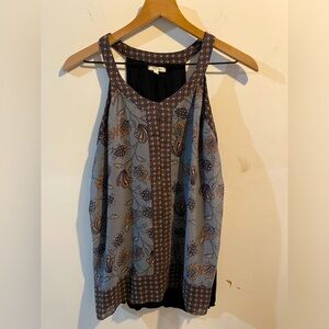 Floral Geometric Racer back Tank